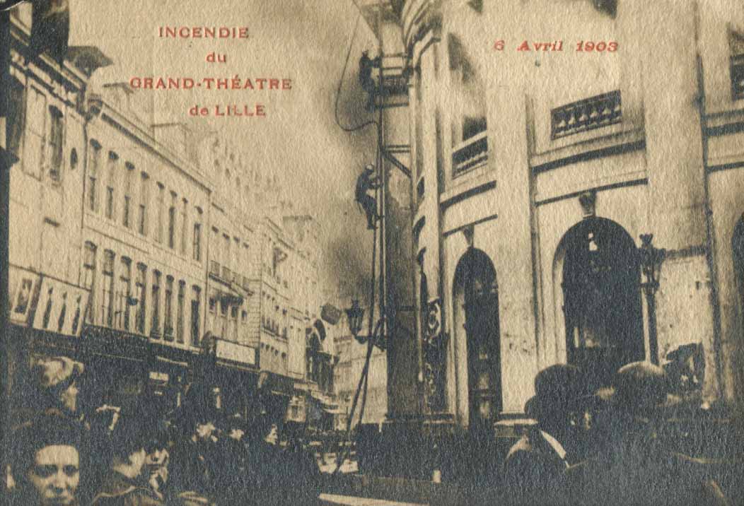 Incendie du Grand Théatre de Lille, 6 aprile 1903